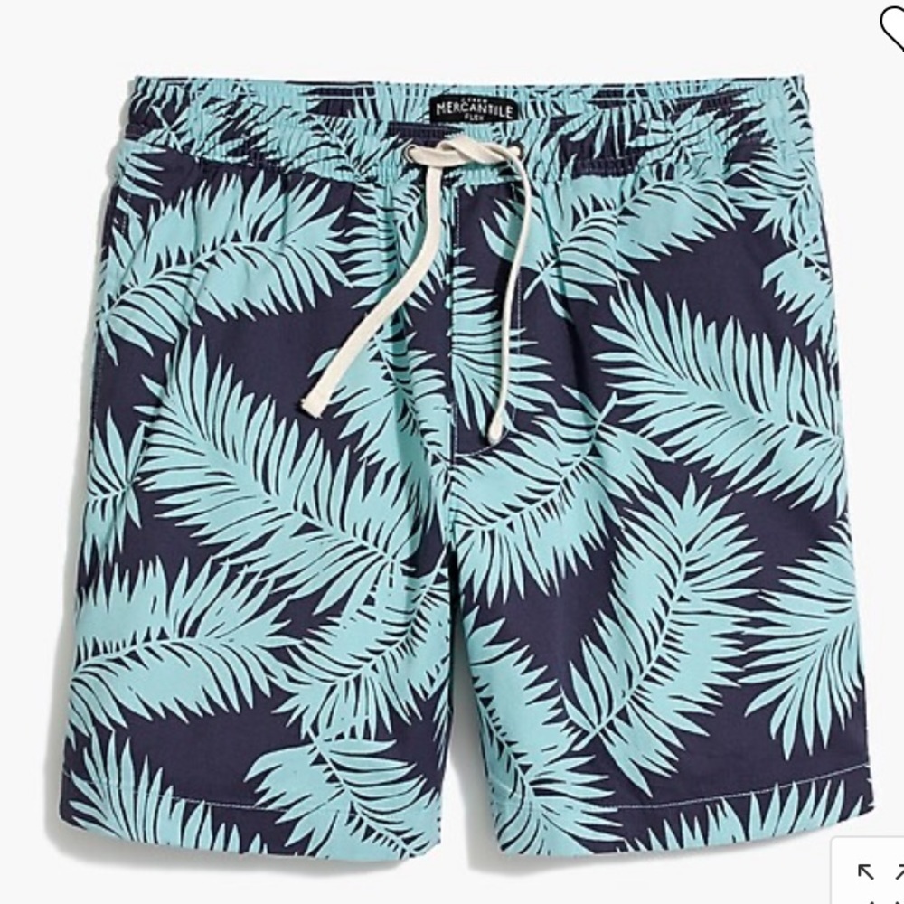 J. Crew Mercantile 7" lightweight drawstring khaki short S‎